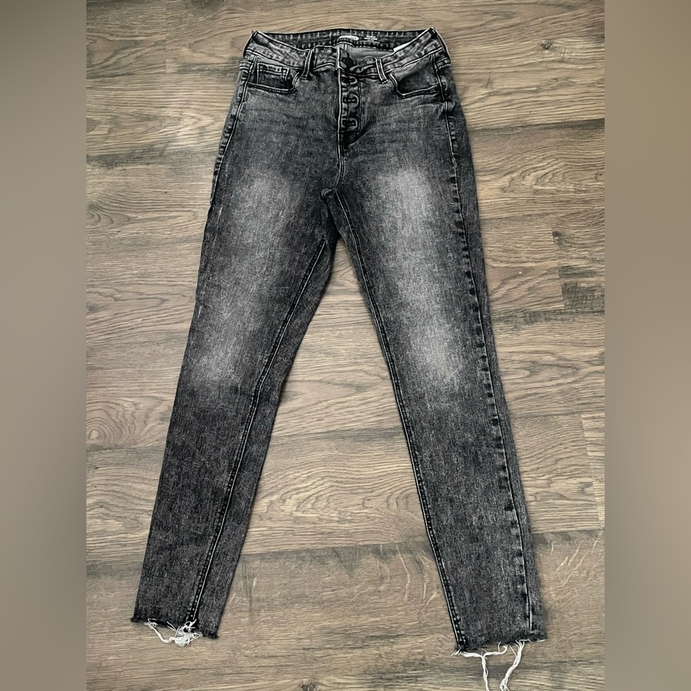 New unused old navy jeans black button up size 4